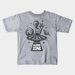 aliens zone Kids T-Shirt